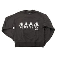 Image 1 of Beach Lurker Crewneck Sweatshirt - Coal