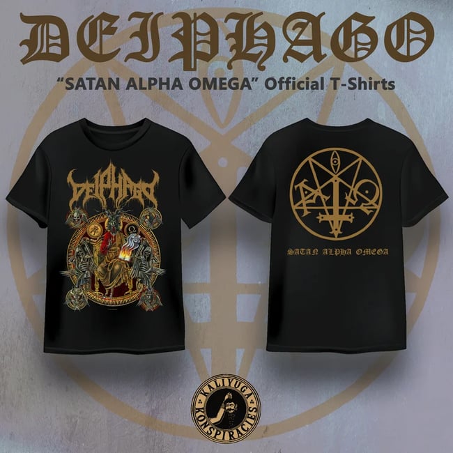 Deiphago - Satan Alpha Omega T-shirts PRE-ORDER