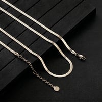 Image 1 of 3mm Silver Herringbone