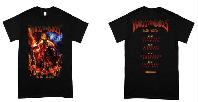 Image of ROSS THE BOSS - Sign Of The Hammer Australian Tour Shirt - ONLY 1 IN STOCK