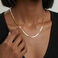 Image 2 of 3mm Gold Herringbone 