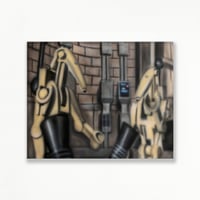 Image 2 of Lego Droids Painting