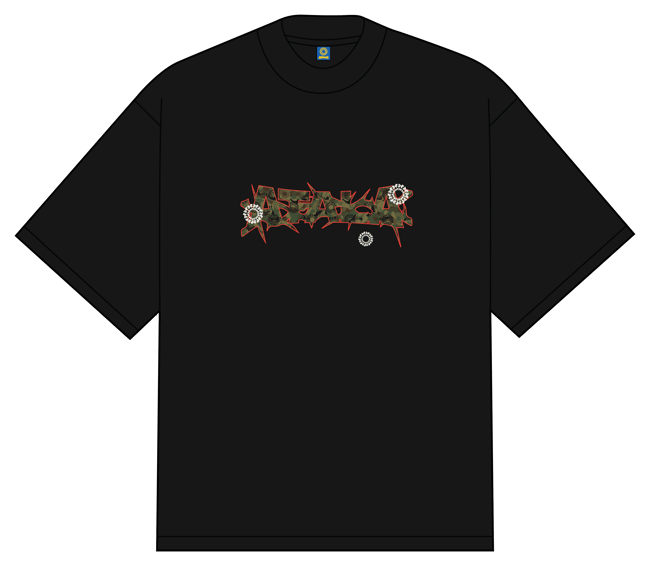 MILITIA CAMO T-SHIRT [BLACK]