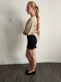 Image 2 of Ruffles Shorts Black
