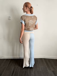 Image 2 of Knit Two-Tone Trousers