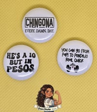Image 1 of Latina Sayings 1” pin set