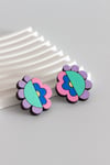 Pendientes Jump Flor Bipolar pastel