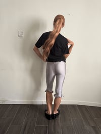 Image 2 of Ruffles Capris Silver