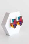 Pendientes hiruki aro plano arcoirirs
