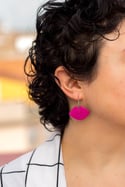 Aros labios morados