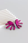 Pendientes Jump alga fucsia pequeña