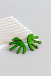 Pendientes Jump alga verde vivo pequeña
