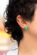 Pendientes Dripping mini verde