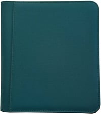 Image 2 of 4-Pocket Zippered Toploader Binder - Diamond Texture [Choose Your Color]