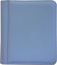 Image 5 of 4-Pocket Zippered Toploader Binder - Diamond Texture [Choose Your Color]