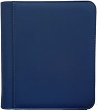 Image 6 of 4-Pocket Zippered Toploader Binder - Diamond Texture [Choose Your Color]