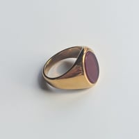 Image 1 of Red Onyx Signet Ring