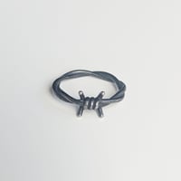 Image 2 of Oxidised Barbed Wire Ring