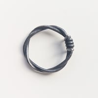 Image 3 of Oxidised Barbed Wire Ring