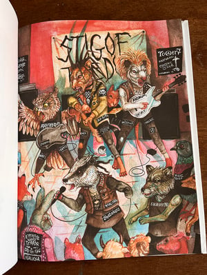 Image of Raccoon starts a band  illustrated book, by Alex CF