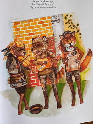 Image of Raccoon starts a band  illustrated book, by Alex CF
