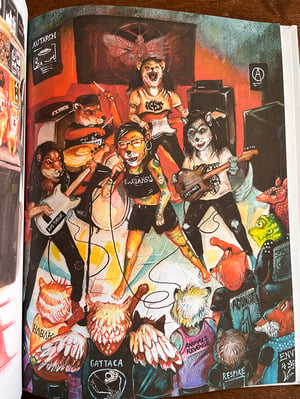 Image of Raccoon starts a band  illustrated book, by Alex CF