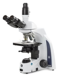 Euromex iScope trinocular microscope with EWF 10x/20 mm eyepieces, E-plan EPL 4/10/S40/S100x