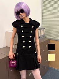 Image 1 of Two-color trench-style shirt dress