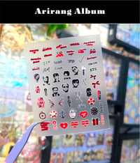 Image 2 of BTS Inspired 3D Nail Sticker 