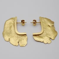 Image 3 of Golden Medusa Earrings II