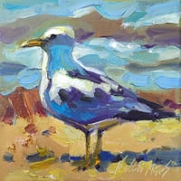 Image 1 of Seagull. Original oil painting