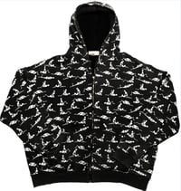 SKELETAL  LOVE ZIP UP HOODIE