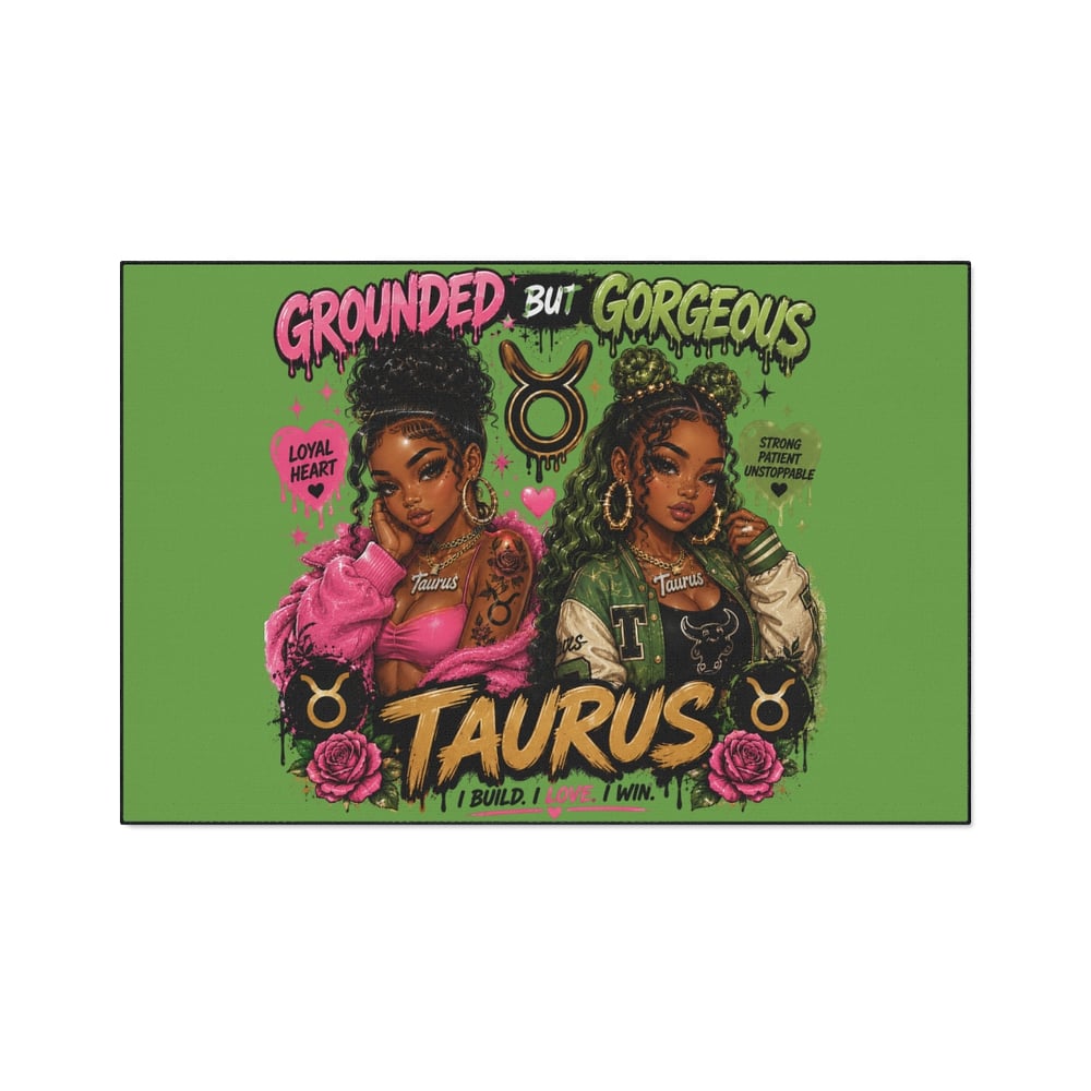 Image of Taurus Grounded But Gorgeous Floor Mat — Zodiac Heavy-Duty Door Rug