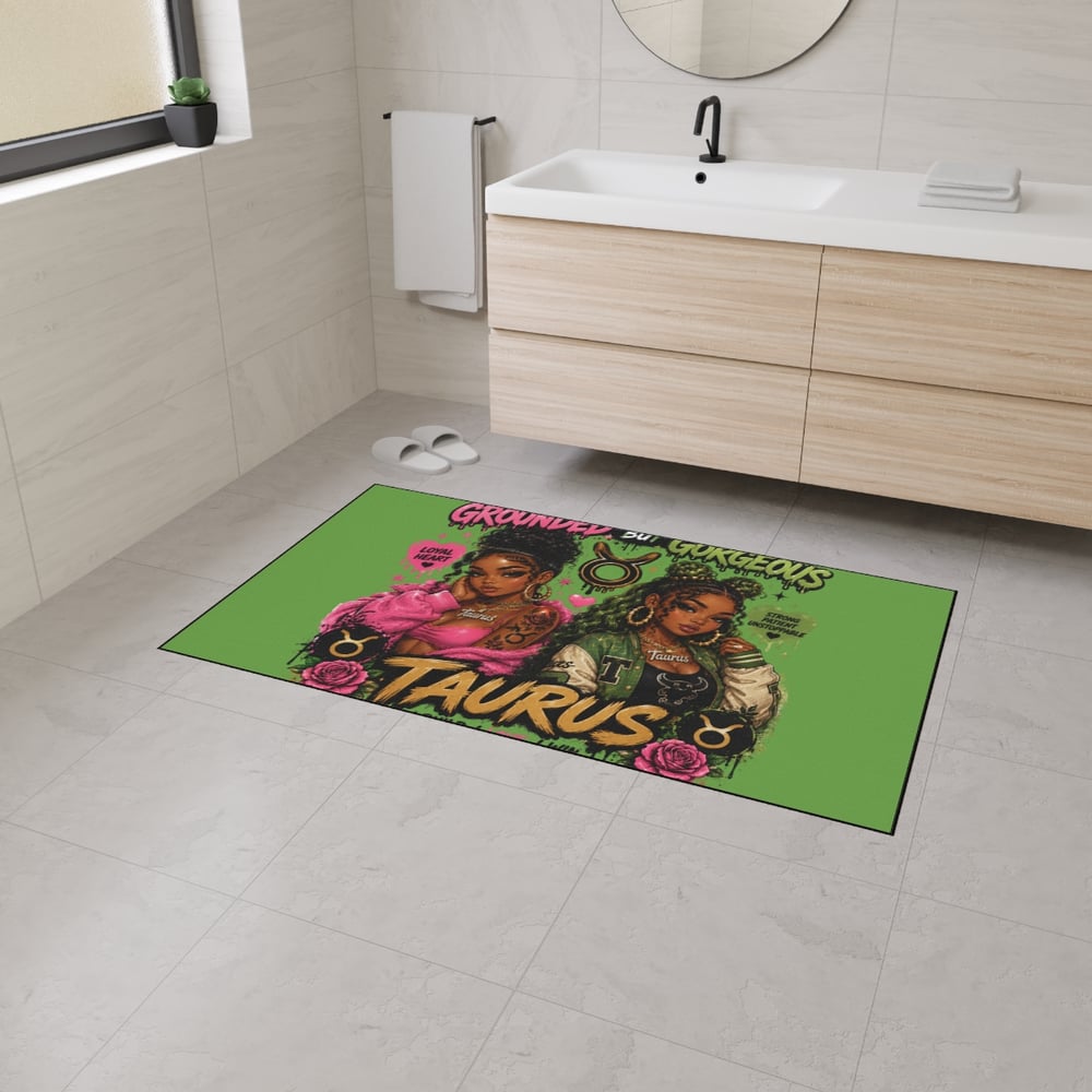 Image of Taurus Grounded But Gorgeous Floor Mat — Zodiac Heavy-Duty Door Rug