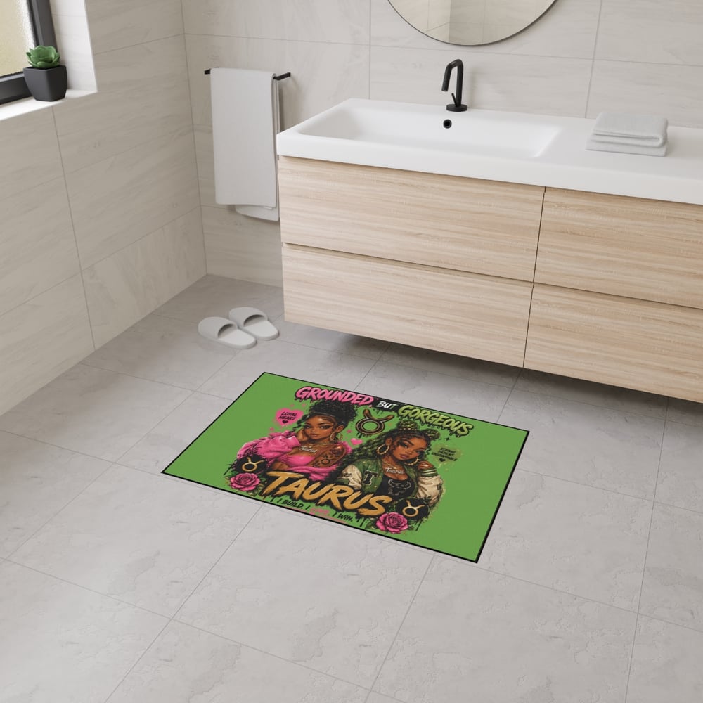 Image of Taurus Grounded But Gorgeous Floor Mat — Zodiac Heavy-Duty Door Rug