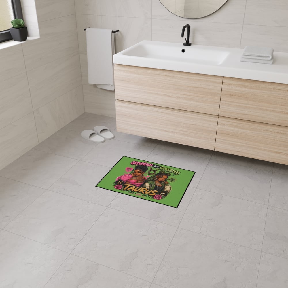 Image of Taurus Grounded But Gorgeous Floor Mat — Zodiac Heavy-Duty Door Rug