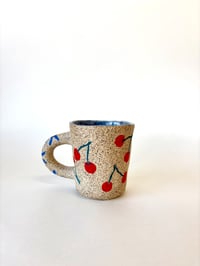 Image 1 of ** MADE TO ORDER ** CHERRIES MUG - pinched