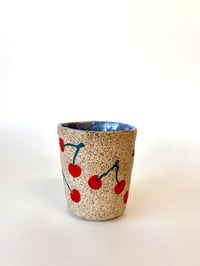 Image 4 of ** MADE TO ORDER ** CHERRIES MUG - pinched