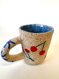 Image 5 of ** MADE TO ORDER ** CHERRIES MUG - pinched