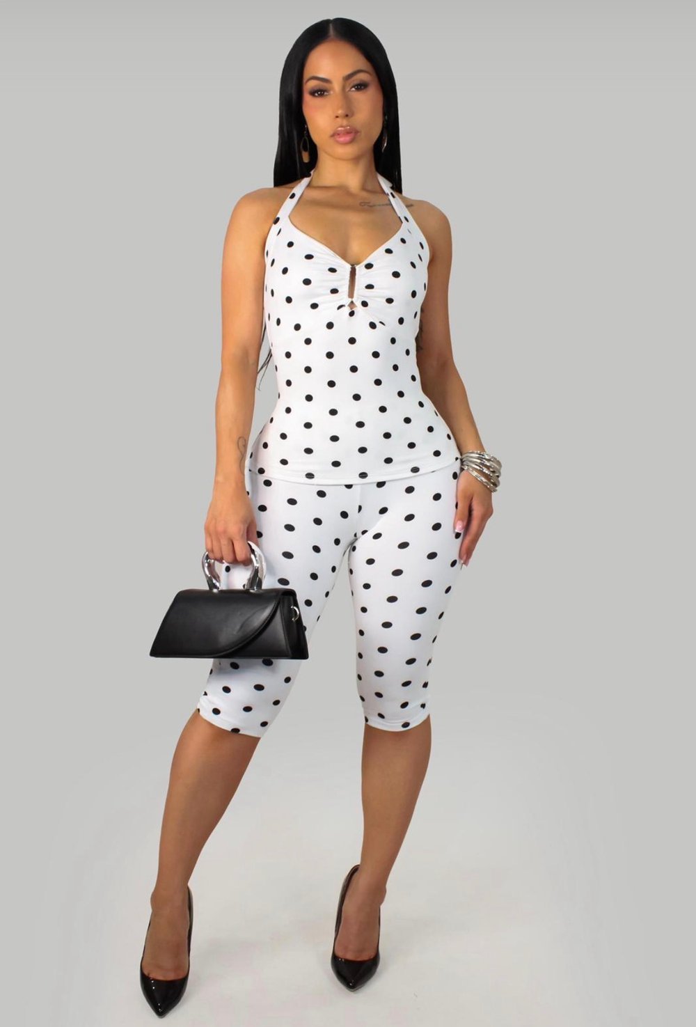 Image of SPOTTED SET-white 