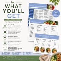Image 1 of 30 Day Vegan Meal Plan: Breakfast, Lunch and Dinner
