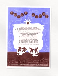 Image 1 of House Rules - A4 (riso) - PRE-ORDER