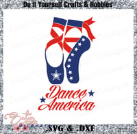 Image 1 of 4th OF July - Dance America Design SVG Files, Cricut, Studio, Digital Cut