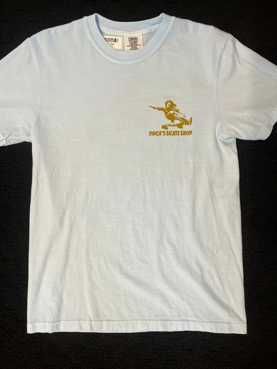 Image of  Finchs Shop Tee Jay Adams Comfort Colors Blue