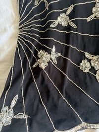Image 4 of Vintage Y2K black sequin and beaded cami 