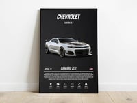 Image 1 of Chevrolet Camaro ZL1 - Sport Car Poster Print