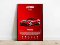 Image 1 of Ferrari Portofino - Sport Car Poster Print
