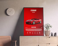 Image 3 of Ferrari Portofino - Sport Car Poster Print