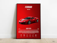 Image 1 of Ferrari 418 Pista - Sport Car Poster Print