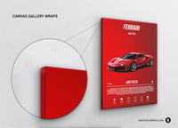 Image 4 of Ferrari 418 Pista - Sport Car Poster Print